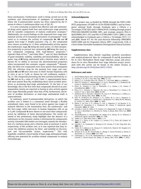 Bioorganic & Medicinal Chemistry Letters - miguelprudencio.com