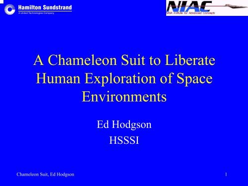 Edward Hodgson - NASA's Institute for Advanced Concepts