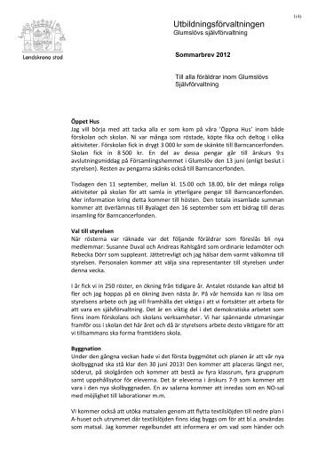 sommarbrev 2012.pdf - Landskrona kommun