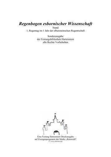 Regenbogen der Wissenschaft Ausgabe 4 (200kB PDF) - in Esbornia