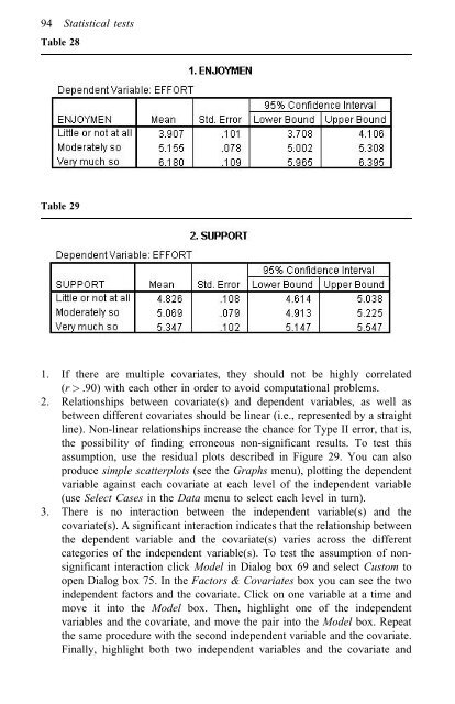 A Step by Step Guide for SPSS and Exercise Studies