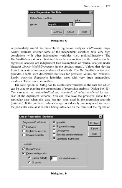 A Step by Step Guide for SPSS and Exercise Studies