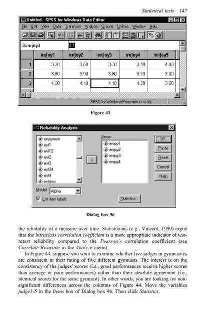 A Step by Step Guide for SPSS and Exercise Studies