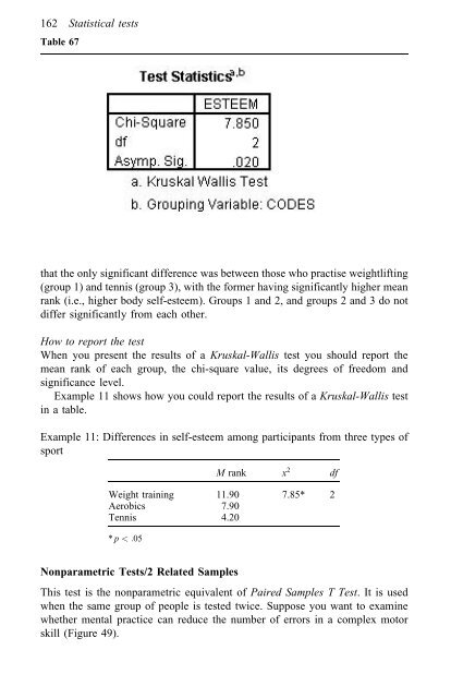 A Step by Step Guide for SPSS and Exercise Studies