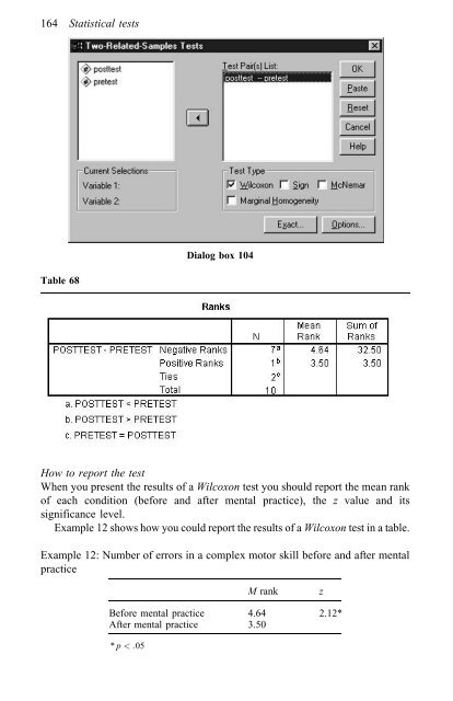 A Step by Step Guide for SPSS and Exercise Studies