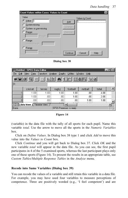 A Step by Step Guide for SPSS and Exercise Studies