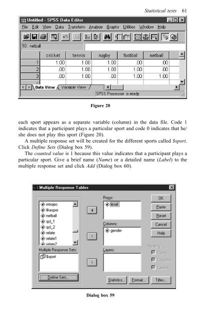 A Step by Step Guide for SPSS and Exercise Studies