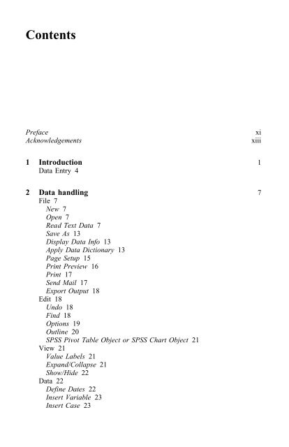 A Step by Step Guide for SPSS and Exercise Studies