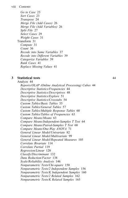 A Step by Step Guide for SPSS and Exercise Studies