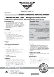 Technisches Merkblatt - Molto