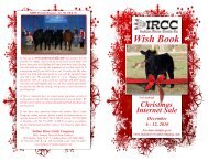 to view catalogue - Indian River Cattle Company