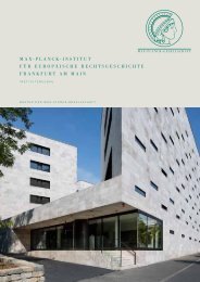 Max-Planck-InstItut fÃ¼r euroPÃ¤Ische rechtsgeschIchte frankfurt aM ...