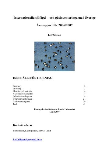 Leif Nilsson - Lunds universitet