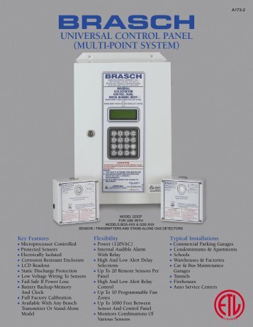 A173-2 (GDCP) Brasch Multi-Input Monitor Panel Brochure