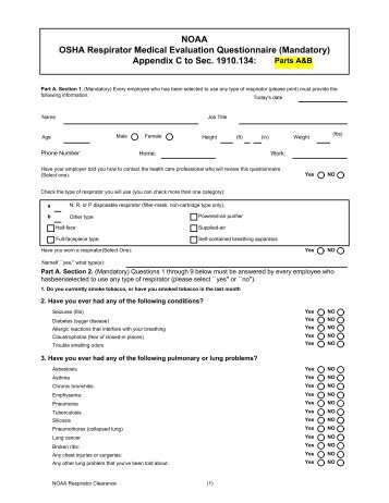 online medical questionnaire