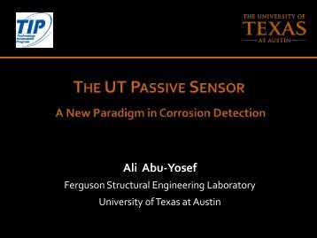 The UT Passive Sensor - Ferguson Structural Engineering Laboratory