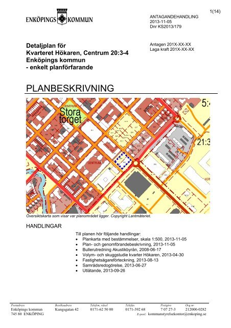 Plan - Enköping