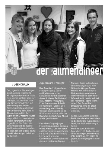 Ausgabe vom MÃ¤rz 2013 - Allmendingen-Thun