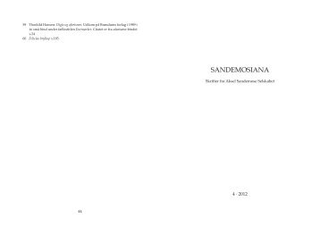 Sandemosiana 4, 2012 - Sandemose