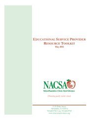 NACSA Educational Service Provider Toolkit - Newyorkcharters.org