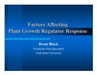 Factors Affecting Plant Growth Regulator Response - Utahhort.org