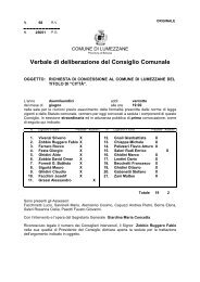 la delibera del consiglio sulla citta - L'Eco delle Valli