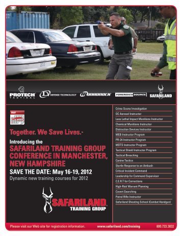 safariland training group conference in manchester, new hampshire