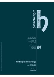 Haematologica 2003;88:supplement no. 10 - Supplements ...