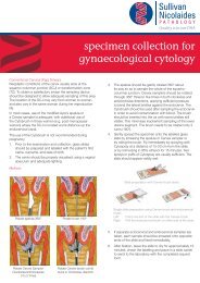 Specimen collection for gynaecological cytology - Sullivan ...