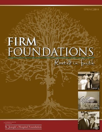 FIRM FOUNDATIONS - St. Joseph's Hospital and Health Center