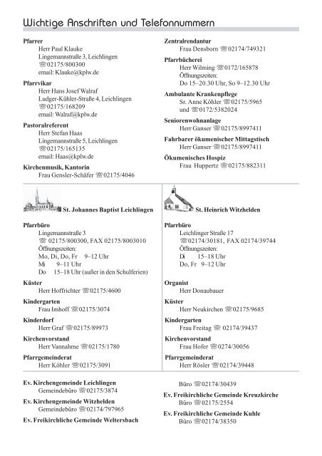 Pfarrbrief - kplw.de