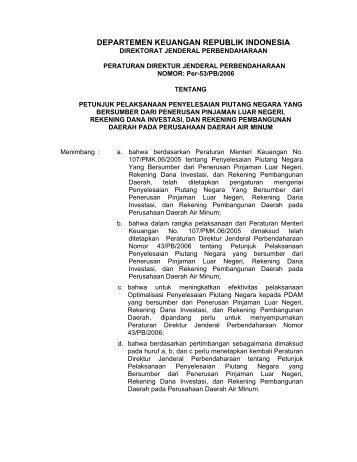 DEPARTEMEN KEUANGAN REPUBLIK INDONESIA