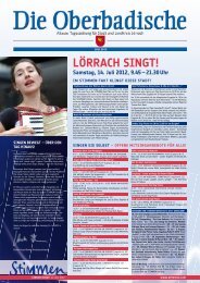 LÃ–RRACH SINGT! Samstag, 14. Juli 2012, 9.45 â€“ 21.30 ... - Stimmen