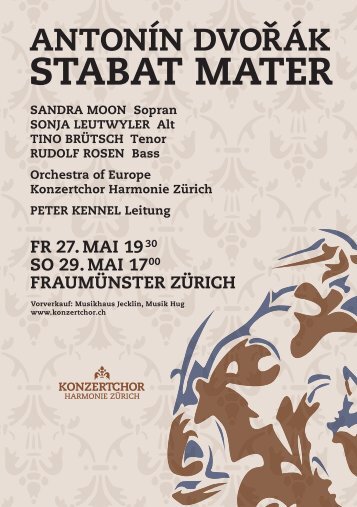 STABAT MATER - Konzertchor Harmonie ZÃ¼rich