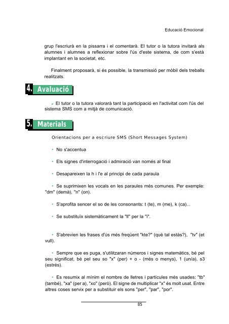 EducaciÃ³ emocional: Propostes per a la tutoria - Conselleria d ...