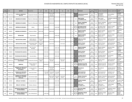 OtoÃ±o 2012 - DivisiÃ³n de IngenierÃ­as - Campus Irapuato-Salamanca