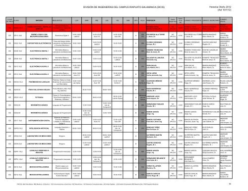 OtoÃ±o 2012 - DivisiÃ³n de IngenierÃ­as - Campus Irapuato-Salamanca