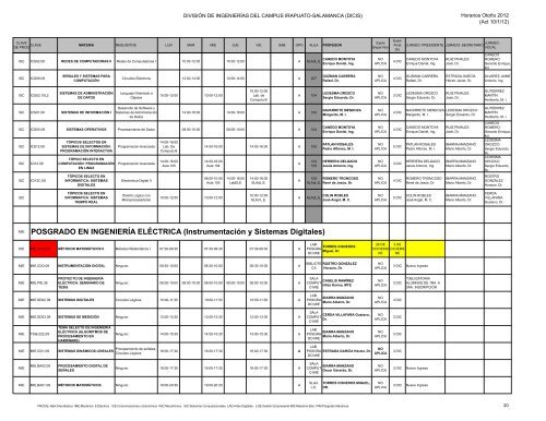 OtoÃ±o 2012 - DivisiÃ³n de IngenierÃ­as - Campus Irapuato-Salamanca