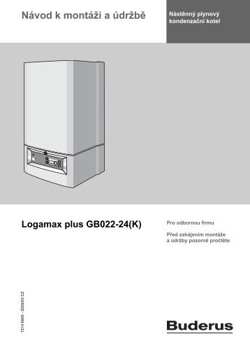 IM Logamax plus GB022-24(K) - CZ(DE) - Buderus