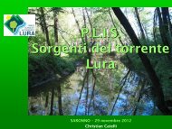 P.L.I.S. Sorgenti del torrente Lura - Legambiente