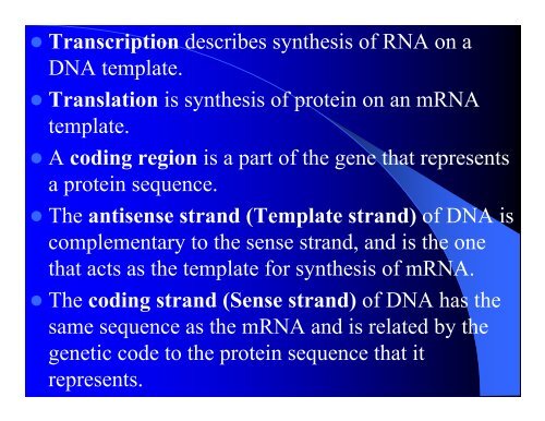 mRNA Chapter 5