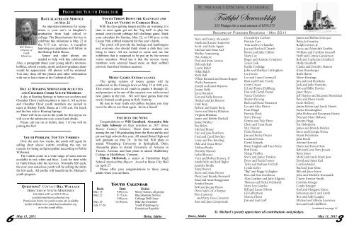 2011 PLEDGES (CONTINUED) - St. Michael's Episcopal Cathedral