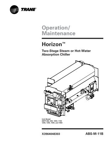 Operation/Maintenance - Horizon Two-Stage Steam or Hot-Water ...