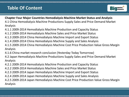 Global Hemodialysis Machine Industry Market,Trends,Analysis 2014