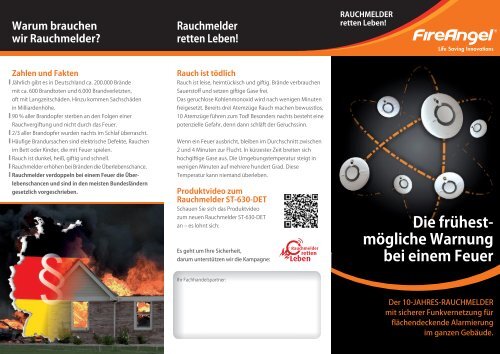 Produktflyer FireAngel ST-630 -DET