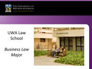 Business Law - Faculty of Education