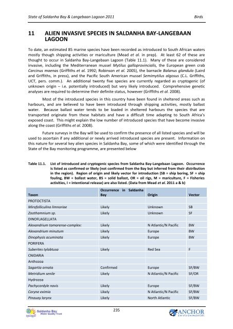 State of the Bay Report 2011-Final.pdf - Anchor Environmental