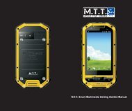 M.T.T. Smart Multimedia Getting Started Manual - Mobile Tout Terrain