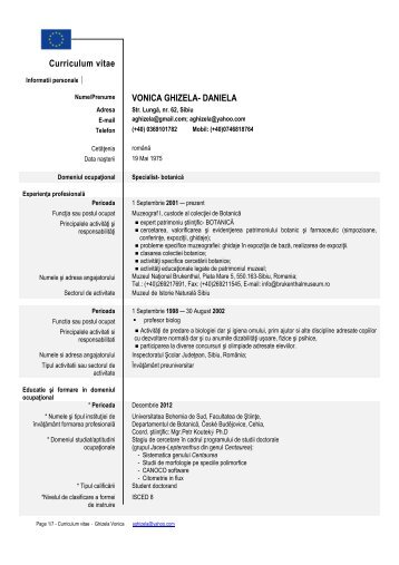 Drd. Alec Ghizela Daniela - USAMV Cluj-Napoca