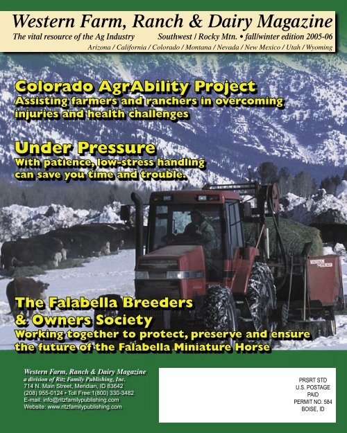 Western Farm Ranch Dairy Magazine Ritz Family Publishing Inc